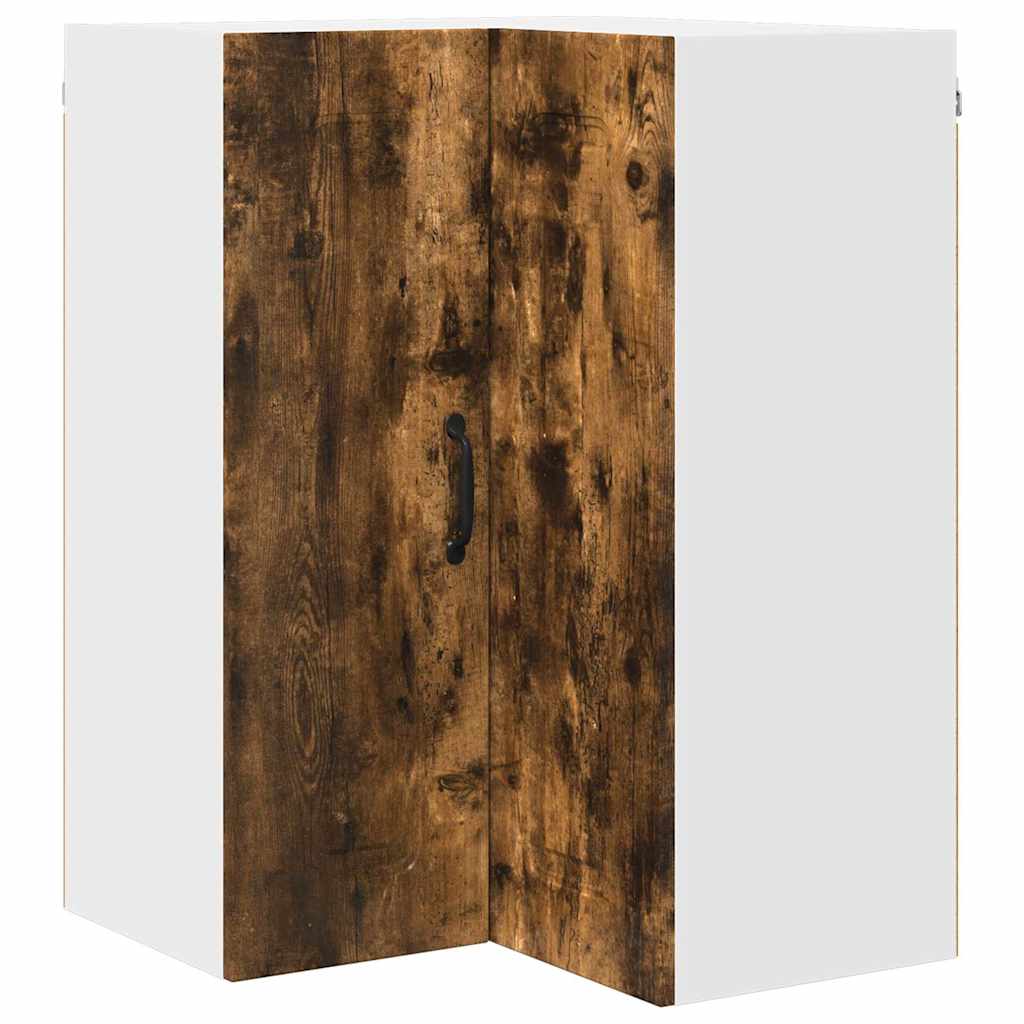 Kitchen Wall Cabinet Smoked Oak 57 x 57 x 80 cm Engineered Wood